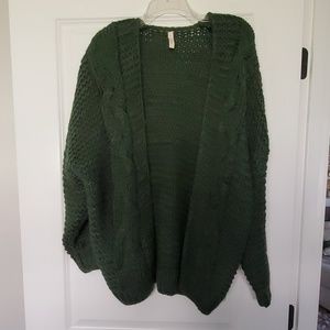 NWOT Dark Green knit sweater